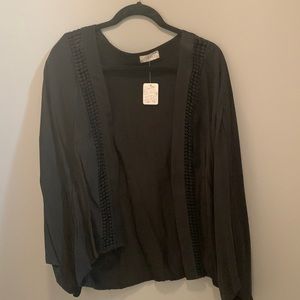 Free people light weight black jacket